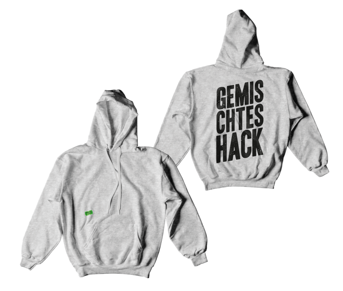 Berlin, Hoodie, grau-meliert